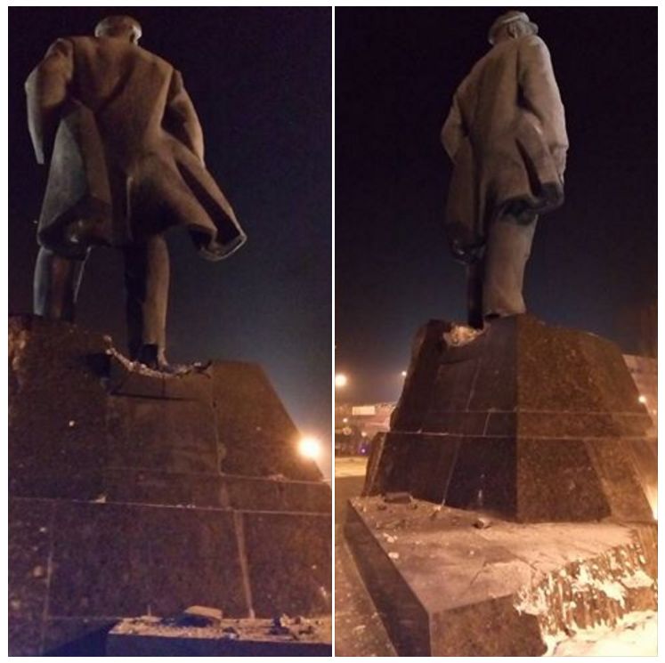Взрыв памятника Ленину