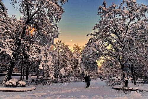 Снег в Донецке