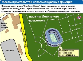 Где будет построен новый стадион Шахтёр